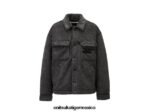 Onitsuka Tiger ropa 4P8D6N460 negro hombres chaqueta