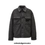 Onitsuka Tiger ropa 4P8D6N460 negro hombres chaqueta