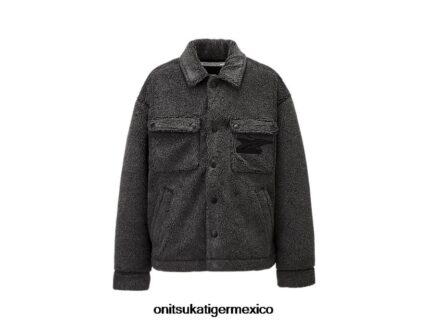 Onitsuka Tiger ropa 4P8D6N460 negro hombres chaqueta
