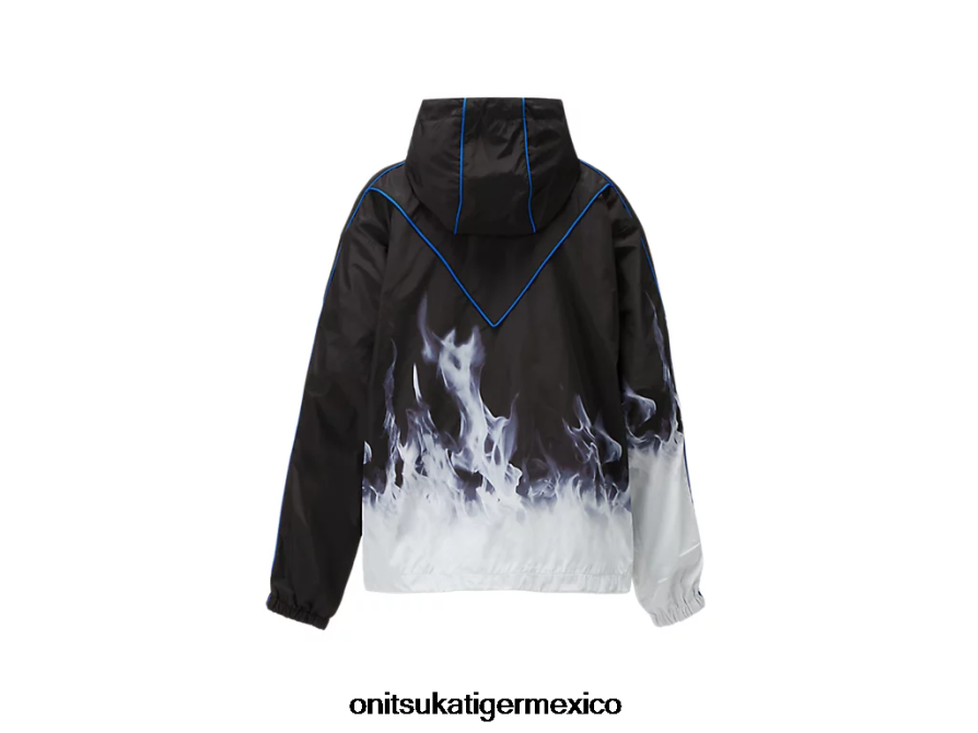 Onitsuka Tiger ropa 4P8D6N461 azul negro hombres chaqueta de chándal p - Image 2