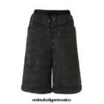 Onitsuka Tiger ropa 4P8D6N462 negro hombres pantalones cortos