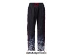 Onitsuka Tiger ropa 4P8D6N464 negro/rojo hombres pantalones de chándal