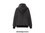 Onitsuka Tiger ropa 4P8D6N466 negro hombres sudadera con capucha y cremallera - Image 2