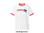 Onitsuka Tiger ropa 4P8D6N469 blanco unisexo camiseta gráfica