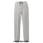 Onitsuka Tiger ropa 4P8D6N473 cuero gris unisexo pantalones deportivos