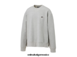 Onitsuka Tiger ropa 4P8D6N474 cuero gris unisexo Top de manga larga - Image 16