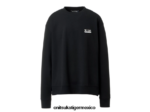 Onitsuka Tiger ropa 4P8D6N475 negro unisexo Top de manga larga