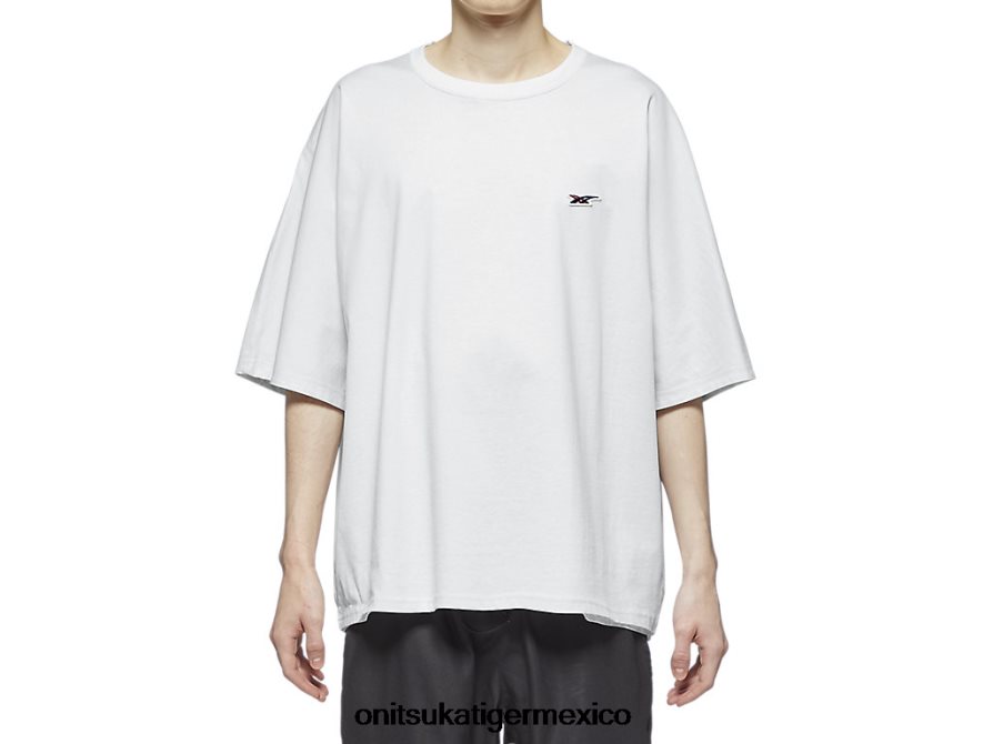 Onitsuka Tiger ropa 4P8D6N477 blanco hombres top de manga corta - Image 5
