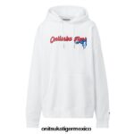Onitsuka Tiger ropa 4P8D6N478 blanco unisexo sudadera con capucha