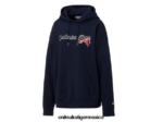 Onitsuka Tiger ropa 4P8D6N479 azul marino oscuro unisexo sudadera con capucha - Image 11