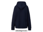 Onitsuka Tiger ropa 4P8D6N479 azul marino oscuro unisexo sudadera con capucha - Image 15