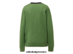 Onitsuka Tiger ropa 4P8D6N481 verde brillante unisexo cárdigan de punto - Image 2