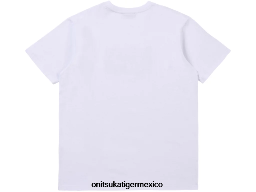 Onitsuka Tiger ropa 4P8D6N482 oro blanco real/rico unisexo camiseta con logo - Image 4