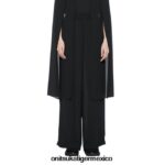 Onitsuka Tiger ropa 4P8D6N587 negro mujer pantalones