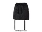 Onitsuka Tiger ropa 4P8D6N593 negro mujer falda - Image 3