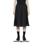 Onitsuka Tiger ropa 4P8D6N594 negro mujer falda
