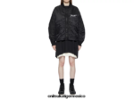 Onitsuka Tiger ropa 4P8D6N595 negro mujer chaqueta bomber - Image 2
