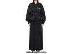 Onitsuka Tiger ropa 4P8D6N595 negro mujer chaqueta bomber - Image 20
