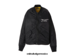 Onitsuka Tiger ropa 4P8D6N595 negro mujer chaqueta bomber - Image 21