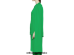 Onitsuka Tiger ropa 4P8D6N597 verde mujer camisa - Image 3
