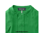 Onitsuka Tiger ropa 4P8D6N597 verde mujer camisa - Image 7