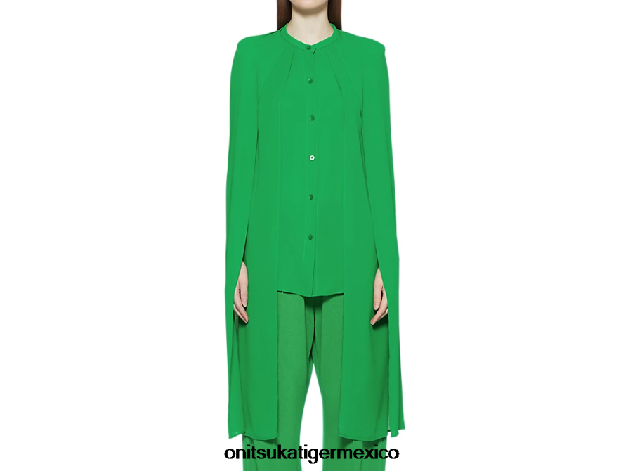 onitsuka_tiger_ropa_4p8d6n597_verde_mujer_camisa.png Onitsuka Tiger ropa 4P8D6N597 verde mujer camisa - Image 1