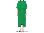 Onitsuka Tiger ropa 4P8D6N598 verde mujer vestido
