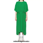 Onitsuka Tiger ropa 4P8D6N598 verde mujer vestido