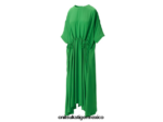 Onitsuka Tiger ropa 4P8D6N598 verde mujer vestido - Image 4