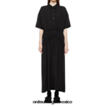 Onitsuka Tiger ropa 4P8D6N599 negro mujer vestido largo