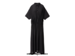 Onitsuka Tiger ropa 4P8D6N599 negro mujer vestido largo - Image 4