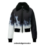 Onitsuka Tiger ropa 4P8D6N601 blanco negro mujer chaqueta ws p