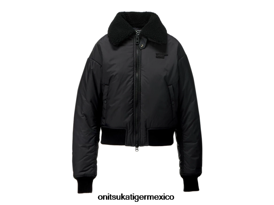 onitsuka_tiger_ropa_4p8d6n604_negro_mujer_chaqueta_ws.png Onitsuka Tiger ropa 4P8D6N604 negro mujer chaqueta ws - Image 1