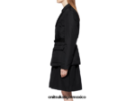 Onitsuka Tiger ropa 4P8D6N605 negro mujer chaqueta ws - Image 3