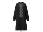 Onitsuka Tiger ropa 4P8D6N608 blanco negro mujer vestido