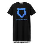 Onitsuka Tiger ropa 4P8D6N612 negro mujer camiseta gráfica ws