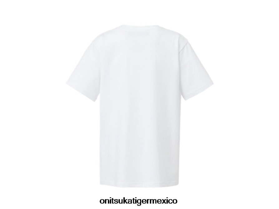 Onitsuka Tiger ropa 4P8D6N659 Oro blanco niños logotipo gráfico t - Image 2