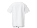 Onitsuka Tiger ropa 4P8D6N669 blanco auténtico/negro de alto rendimiento niños camiseta con logo - Image 2