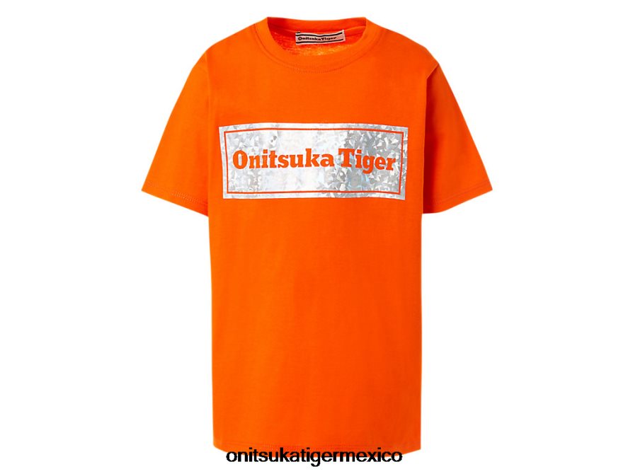 onitsuka_tiger_ropa_4p8d6n671_habanero_ninos_camiseta_grafica.jpg Onitsuka Tiger ropa 4P8D6N671 habanero niños camiseta gráfica - Image 1