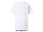 Onitsuka Tiger ropa 4P8D6N672 blanco auténtico/negro de alto rendimiento niños camiseta con logo - Image 2
