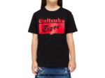 Onitsuka Tiger ropa 4P8D6N673 alerta de rendimiento negro/rojo niños camiseta con logo - Image 3