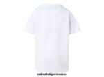 Onitsuka Tiger ropa 4P8D6N675 blanco real niños camiseta gráfica - Image 2