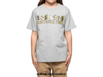 Onitsuka Tiger ropa 4P8D6N678 gris pluma niños camiseta gráfica - Image 3