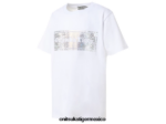 Onitsuka Tiger ropa 4P8D6N680 blanco real niños camiseta gráfica - Image 4