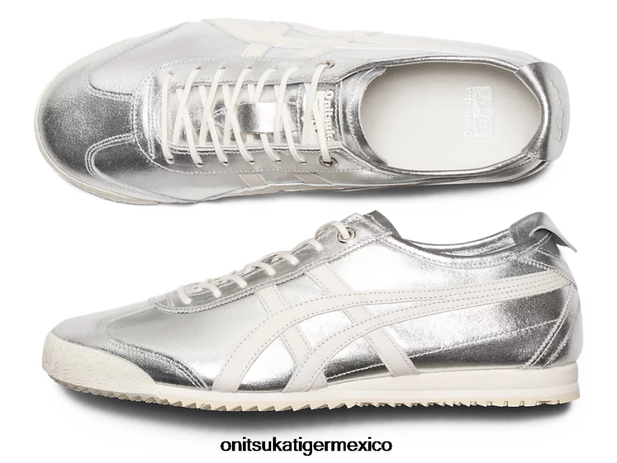 Onitsuka Tiger zapatos 4P8D6N108 plata pura/crema unisexo méxico 66 sd - Image 8