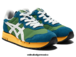 Onitsuka Tiger zapatos 4P8D6N10 verde espinaca/blanco unisexo calibre x - Image 10