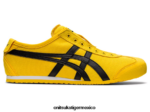 Onitsuka Tiger zapatos 4P8D6N126 tai chi amarillo/negro unisexo México 66 sin cordones