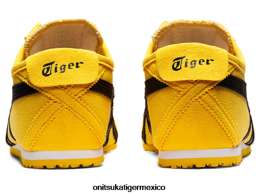 Onitsuka Tiger zapatos 4P8D6N126 tai chi amarillo/negro unisexo México 66 sin cordones - Image 9