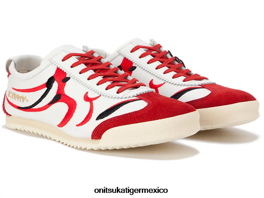 Onitsuka Tiger zapatos 4P8D6N140 blanco/rojo clásico hombres México 66 de lujo - Image 2