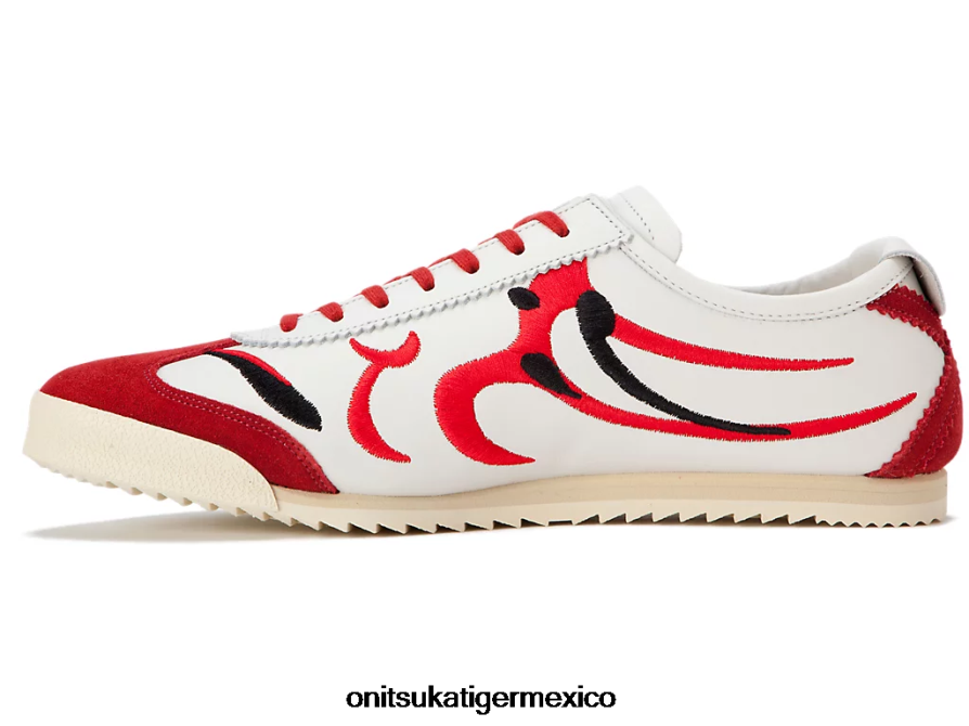 Onitsuka Tiger zapatos 4P8D6N140 blanco/rojo clásico hombres México 66 de lujo - Image 4